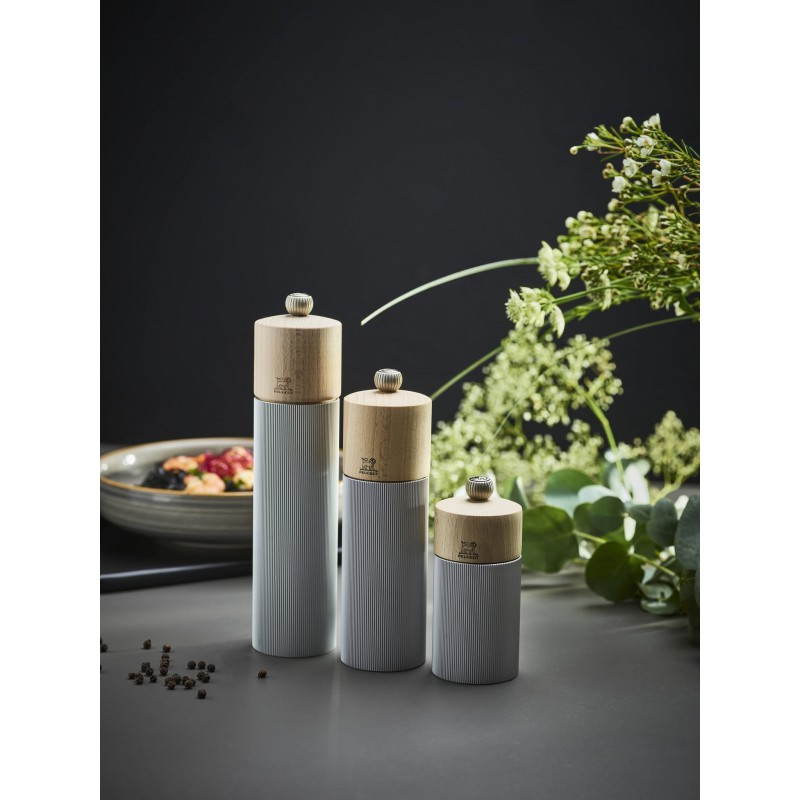 Line Zoutmolen 12 cm Aluminium en Natuurlijk Hout Zirlion - Peugeot