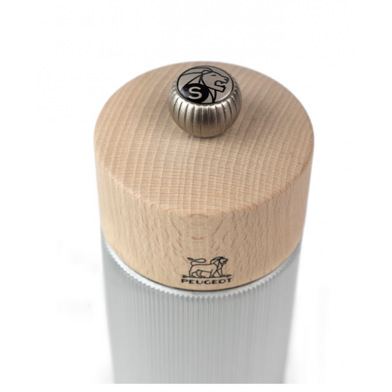 Line Zoutmolen 12 cm Aluminium en Natuurlijk Hout Zirlion - Peugeot