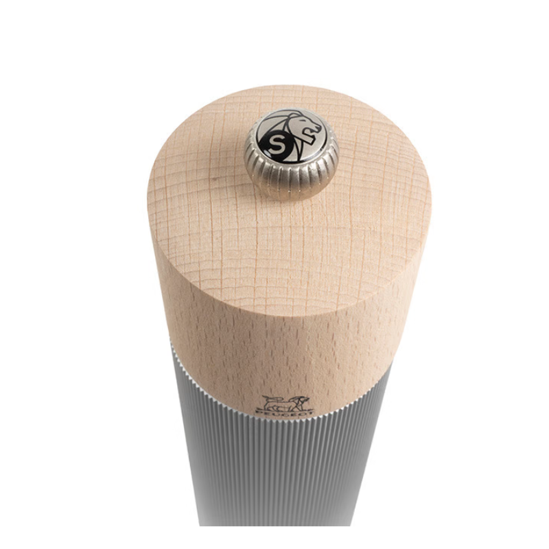 Line Moulin à Sel 22 cm Aluminium et Bois Naturel Zirlion  - Peugeot