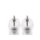 Nancy Duo Peper en Zoutmolen van 12 cm Transparant Acryl Zirlion - Peugeot
