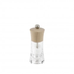 Oléron Moulin à Sel 14 cm Acryl Transparent et Bois Naturel Zirlion  - Peugeot