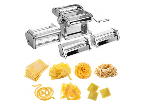 Multipast + Design Machine à pâtes Manuelle Italienne Chrome + Accessoires  - Marcato