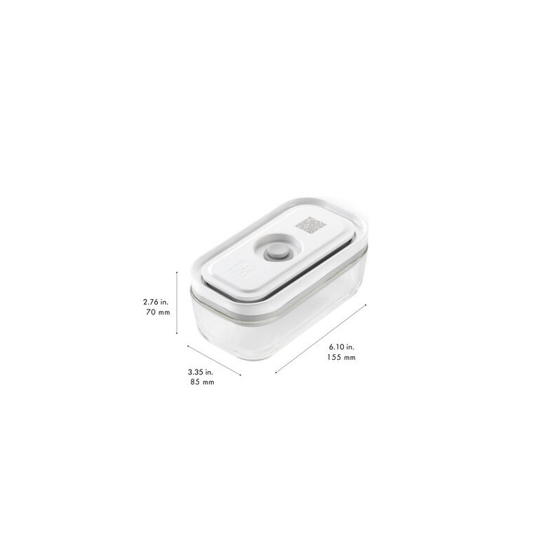 Fresh&Save Boite Sous-Vide en Verre Transparent avec Couvercle S 0,35L  - Zwilling