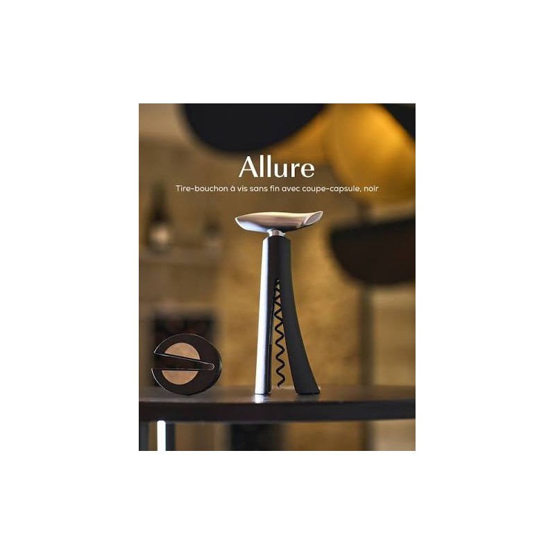 Allure Kurkentrekker met Wormwielmechanisme Zwart 17 cm - Peugeot
