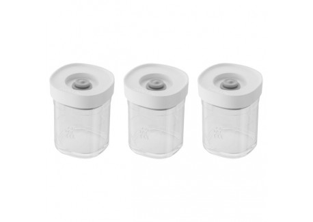 Fresh & Save Cube XS Set 3 Boites Sous-Vide En Verre 120 ml, 7,6 cm  - Zwilling