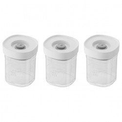 Fresh & Save Cube XS Set 3 Boites Sous-Vide En Verre 120 ml, 7,6 cm 