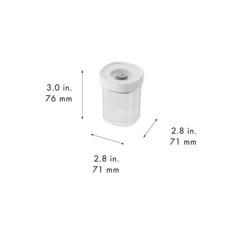 Fresh & Save Cube XS Set 3 Boites Sous-Vide En Verre 120 ml, 7,6 cm  - Zwilling
