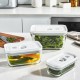 Fresh & Save Set van 3 vacuümbewaarbakken van transparant glas S/M/L  - Zwilling