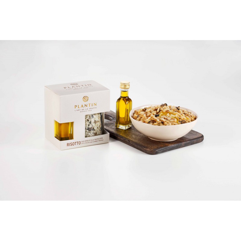 Coffret Risotto aux Cèpes et à la Truffe d'Eté Huile d'Olive Truffe Blanche  - Plantin