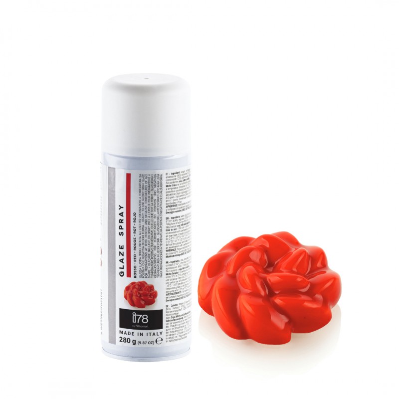 i78 Spray Voedingsspray Rode Spiegelglazuur Effect 280 g - Silikomart