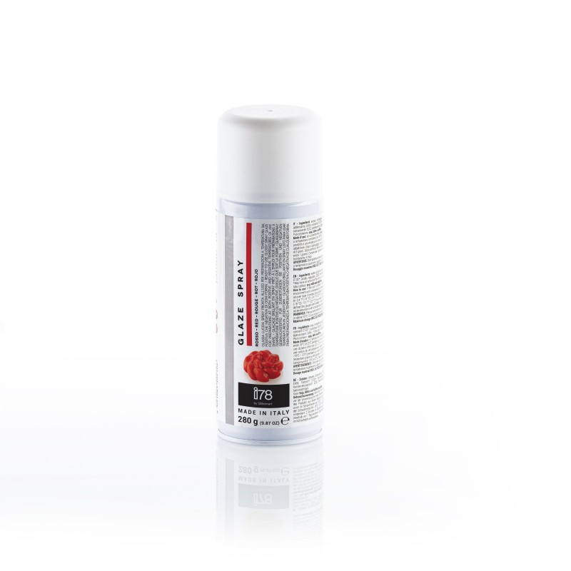 i78 Spray Alimentaire Effet Glaçage Miroir Rouge 280 g  - Silikomart