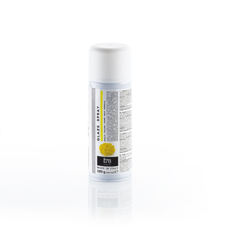 i78 Spray Voedingsspray Geel Spiegelglazuur Effect 280 g - Silikomart