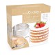 Cercle à Génoise Extensible en Inox 16 à 20 cm Hauteur 8,5 cm - Scrapcooking