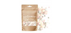 Décors Sucrés pour Gâteaux Perles Bubbles Pastel et Argenté 70 g