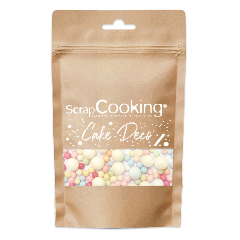 Zoete Taartdecoraties Veelkleurige Bubbelparels 70 g - Scrapcooking