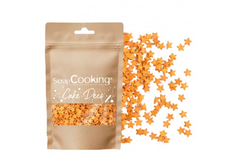 Décors Sucrés pour Gâteaux Minis Etoiles Or 55 g - Scrapcooking
