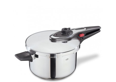 Siena Cocotte minute Inox Brillant Avec Panier Vapeur 22 cm 5L  - Kuchenprofi