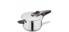 Siena Cocotte minute Inox Brillant Avec Panier Vapeur 22 cm 5L 