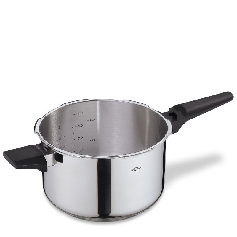 Siena Cocotte minute Inox Brillant Avec Panier Vapeur 22 cm 5L  - Kuchenprofi