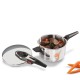 Siena Cocotte minute Inox Brillant Avec Panier Vapeur 22 cm 5L  - Kuchenprofi