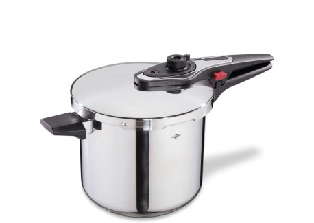 Siena Snelkookpan Glanzend RVS met Stoommandje 22 cm 7L  - Kuchenprofi