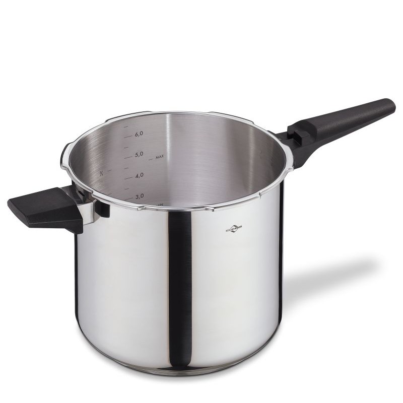 Siena Cocotte minute Inox Brillant Avec Panier Vapeur 22 cm 7L  - Kuchenprofi