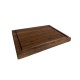 Alain Planche à Découper en Bois Noyer Rectangulaire M 50x38x4 cm  - Les Planches du Chef