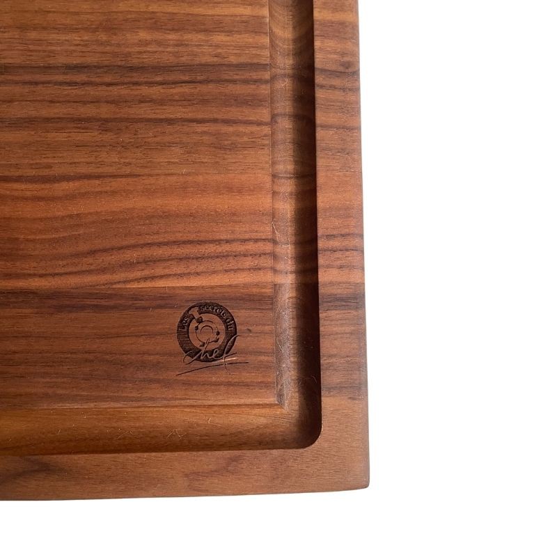 Alain Snijplank Notenenhout met Sapgeul M 50×38×4 cm - Les Planches du Chef