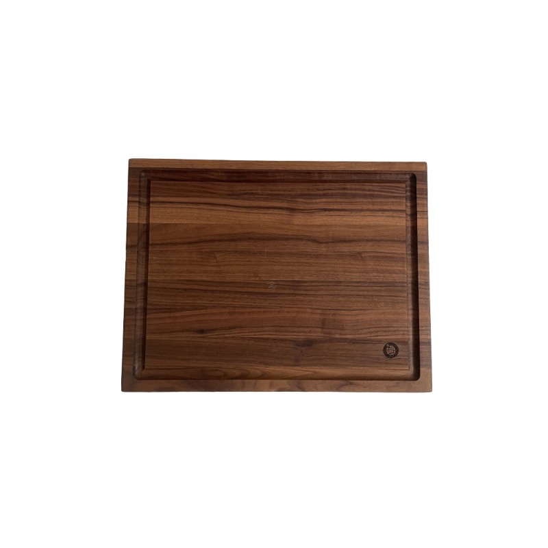Alain Planche à Découper en Bois Noyer Rectangulaire M 50x38x4 cm  - Les Planches du Chef