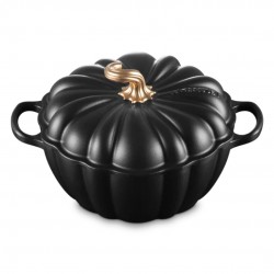 Cocotte Fonte Citrouille 3,7 L Noir Mat Gold (24 cm)  - Le Creuset