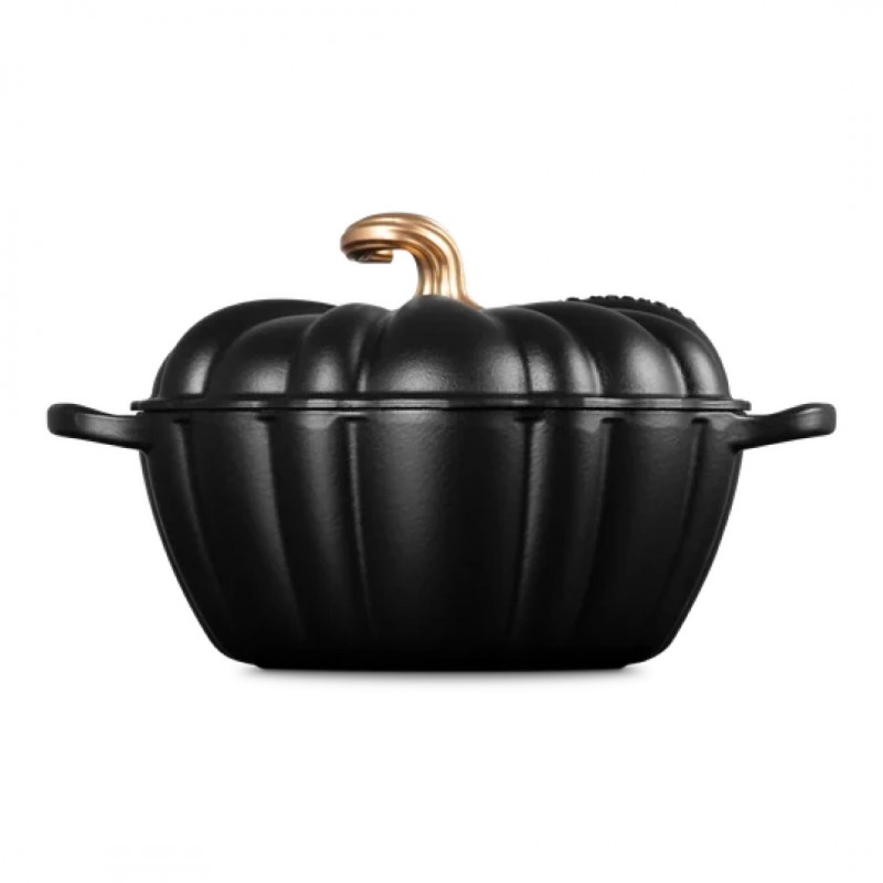 Cocotte Fonte Citrouille 3,7 L Noir Mat Gold (24 cm)  - Le Creuset