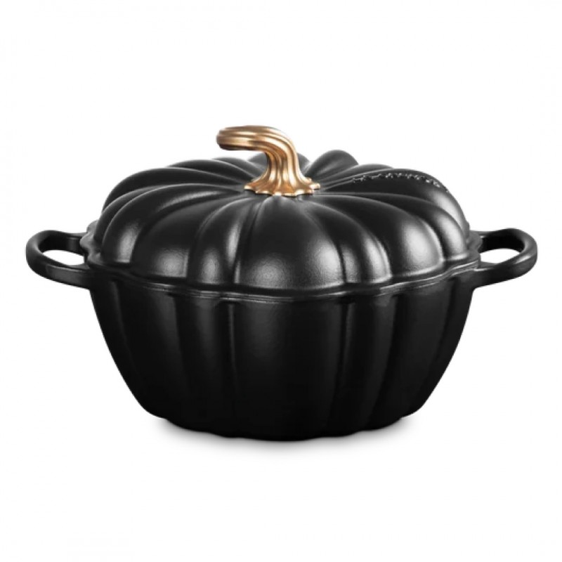 Cocotte Fonte Citrouille 3,7 L Noir Mat Gold (24 cm)  - Le Creuset
