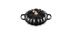 Cocotte Faitout Fonte Citrouille 2,5 L Noir Mat Gold (28 cm) 