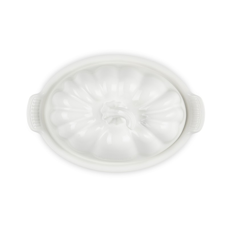 Keramische botervloot Pompoen Wit 21 cm - Le Creuset
