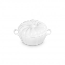 Mini Cocotte Céramique Citrouille 35 cl Blanche  - Le Creuset