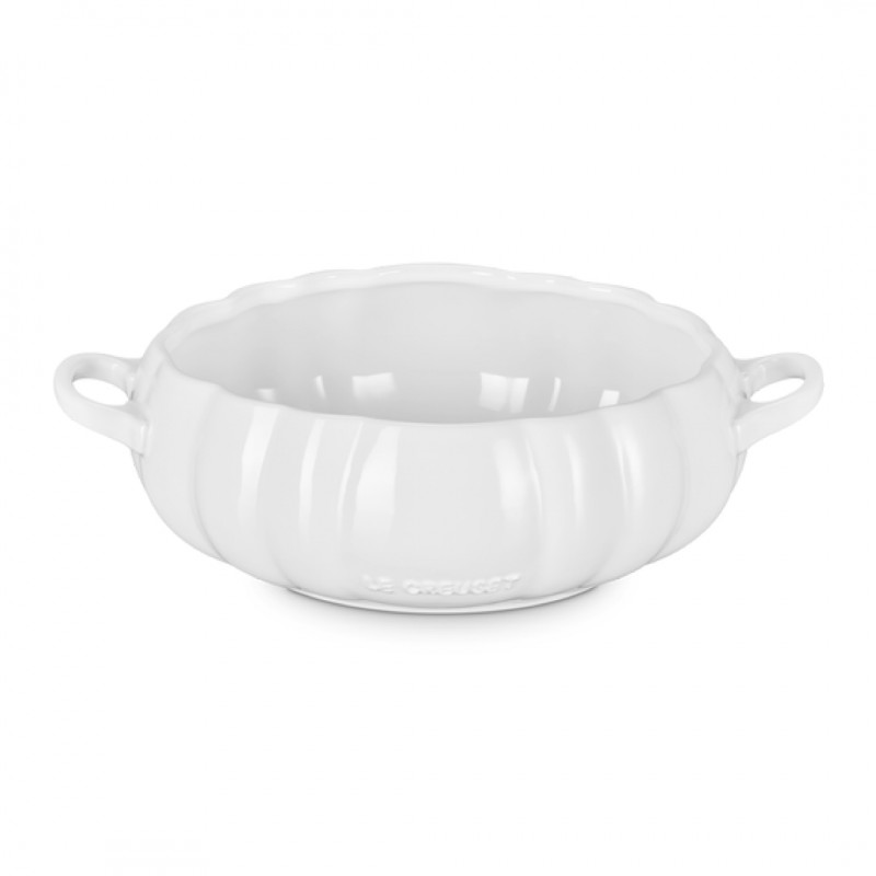 Soupiere Citrouille en Céramique Émaillée Blanc 3L (32cm)  - Le Creuset
