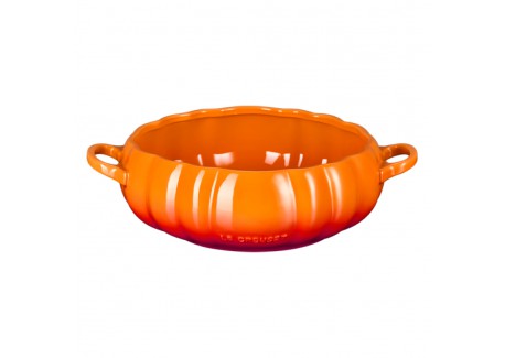 Pompoensoepterrine in geëmailleerd keramiek Volcanisch oranje 3 L (32 cm)  - Le Creuset