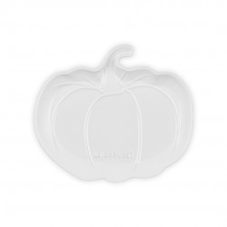 Plat de Service Citrouille en Céramique Émaillé Blanc 25 cm  - Le Creuset