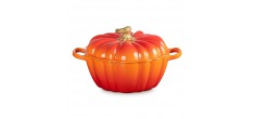 Cocotte Fonte Citrouille 3.7 L Orange Volcanique Gold (24 cm) 