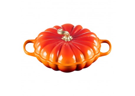 Cocotte Faitout Fonte Citrouille 2,5 L Orange Volcanique Gold (28 cm)  - Le Creuset