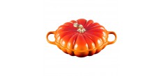 Cocotte Faitout Fonte Citrouille 2,5 L Orange Volcanique Gold (28 cm) 