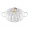 Cocotte Faitout Fonte Citrouille 2,5 L Blanc Gold (28 cm) 