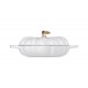 Cocotte Faitout Fonte Citrouille 2,5 L Blanc Gold (28 cm)  - Le Creuset