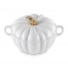 Cocotte Fonte Citrouille 3,7 L Blanc Gold (24 cm) 