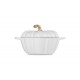 Cocotte Fonte Citrouille 3,7 L Blanc Gold (24 cm)  - Le Creuset