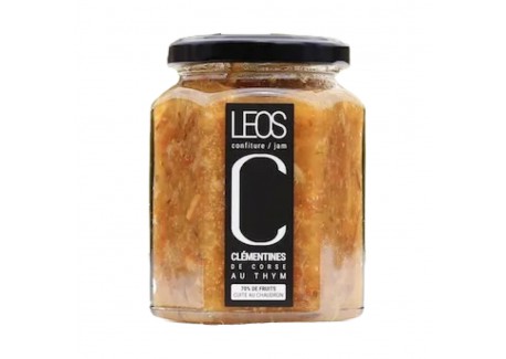 Ambachtelijke confituur van Corsicaanse clementines met wilde tijm 328 g - Leos