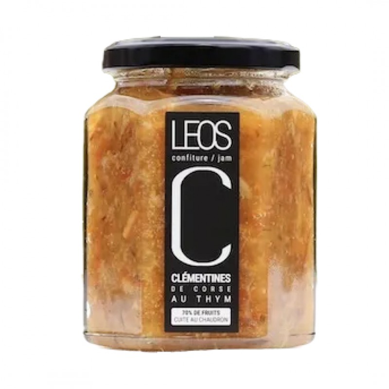 Ambachtelijke confituur van Corsicaanse clementines met wilde tijm 328 g - Leos
