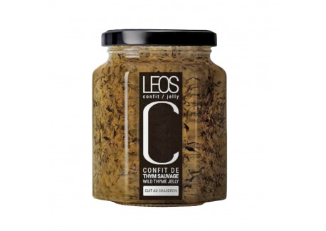 Ambachtelijke confit van wilde tijm van Domaine de Leos natuurlijke gelei 323g - Leos