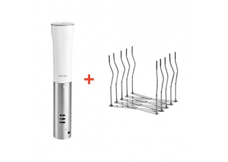 Cuisson Sous-Vide Pack LSDC Enfinigy Thermoplongeur et Rack Inox 20 L Blanc - Zwilling