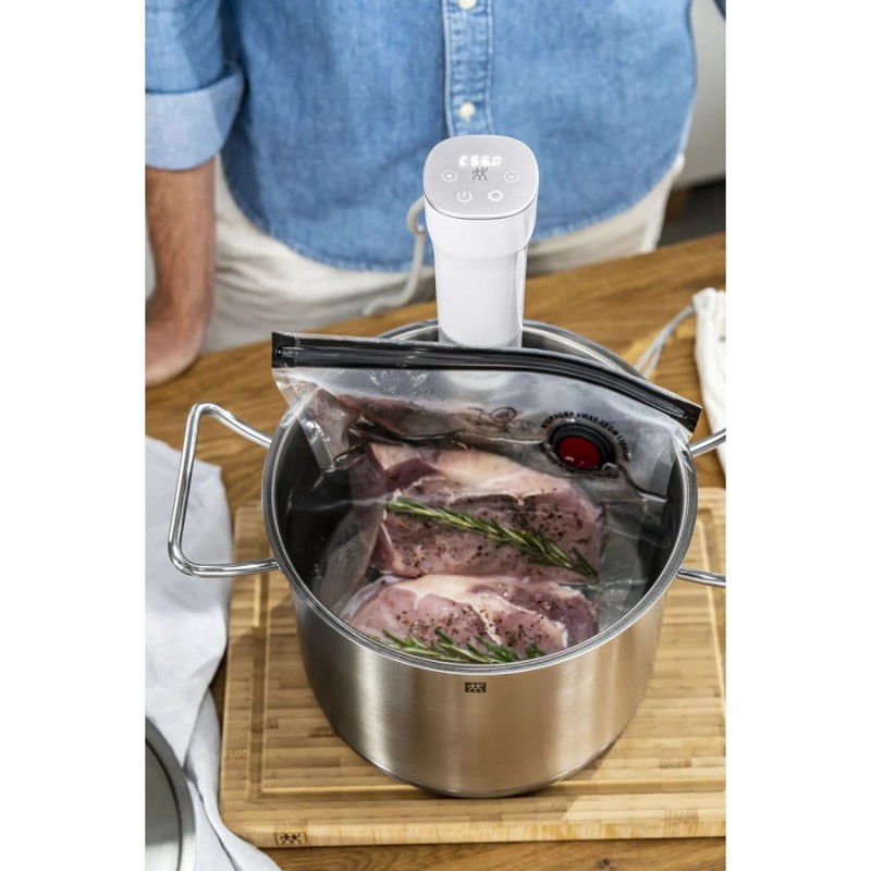 Cuisson Sous-Vide Pack LSDC Enfinigy Thermoplongeur et Rack Inox 20 L Blanc - Zwilling